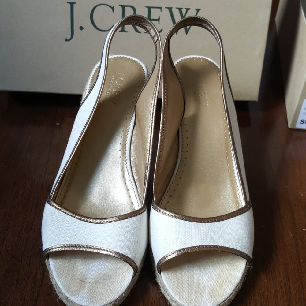 29:03 - J.Crew SlingBack Open Toe Wedge Espadrilles